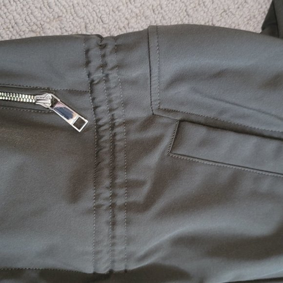 Women's Nine West Fleece-Lined Soft-Shell Winter CoatJacket ~ Olive, Large - Picture 7 of 7